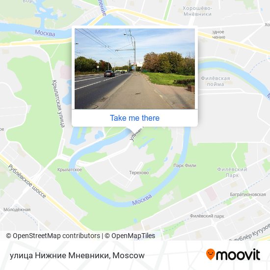улица Нижние Мневники map