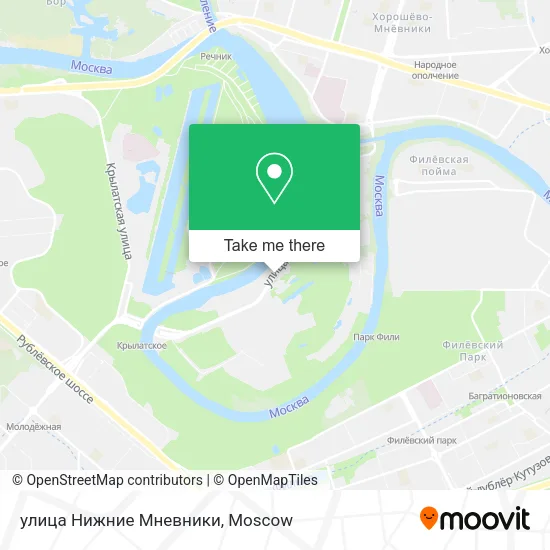улица Нижние Мневники map