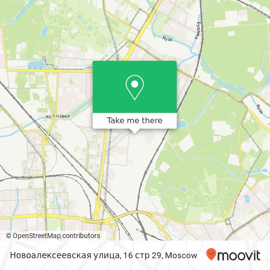Новоалексеевская улица, 16 стр 29 map