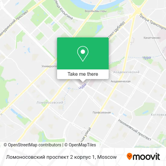 Ломоносовский проспект 2 корпус 1 map
