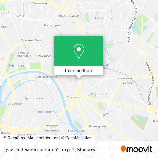 улица Земляной Вал 62, стр. 1 map