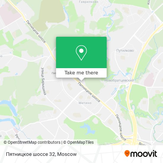Пятницкое шоссе 32 map
