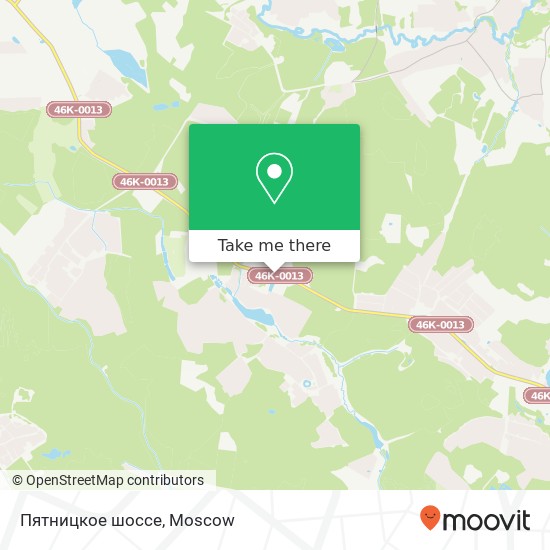 Пятницкое шоссе map