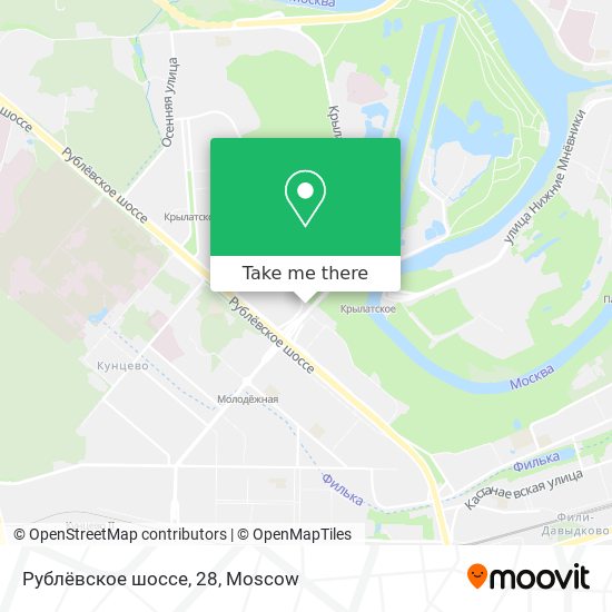 Рублёвское шоссе, 28 map