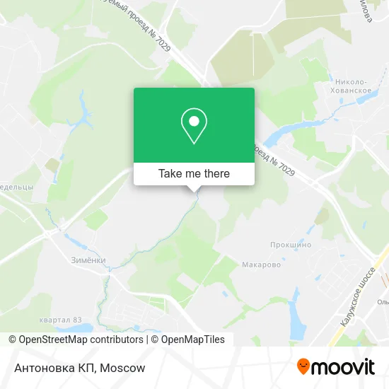 Антоновка КП map