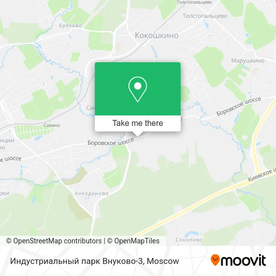 Индустриальный парк Внуково-3 map