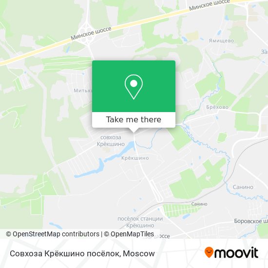Совхоза Крёкшино посёлок map