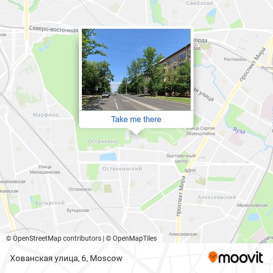 Хованская улица, 6 map