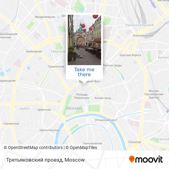 Третьяковский проезд map