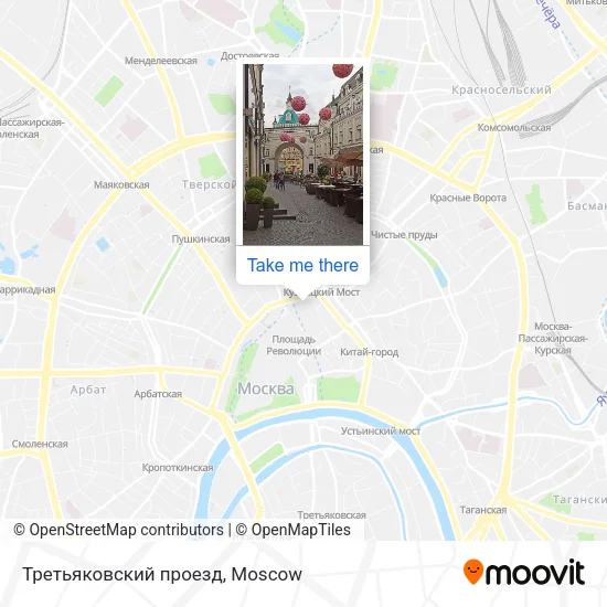 Третьяковский проезд map