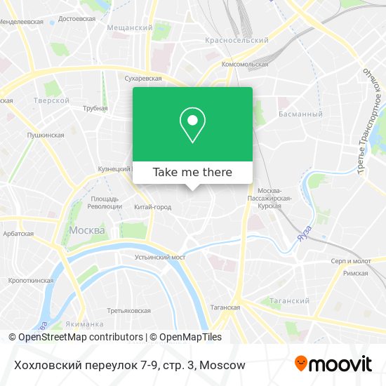 Хохловский переулок 7-9, стр. 3 map