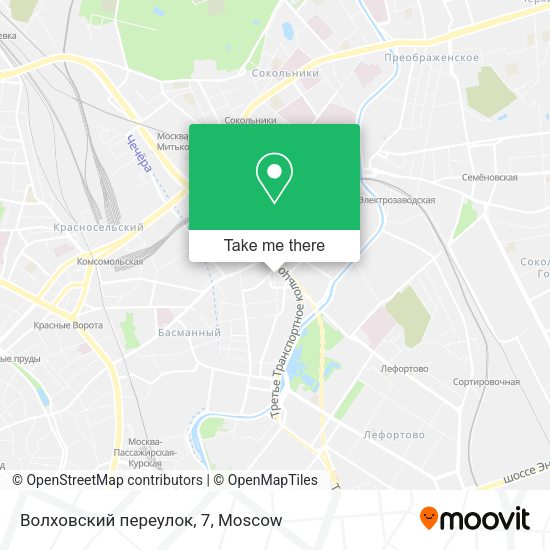 Волховский переулок, 7 map