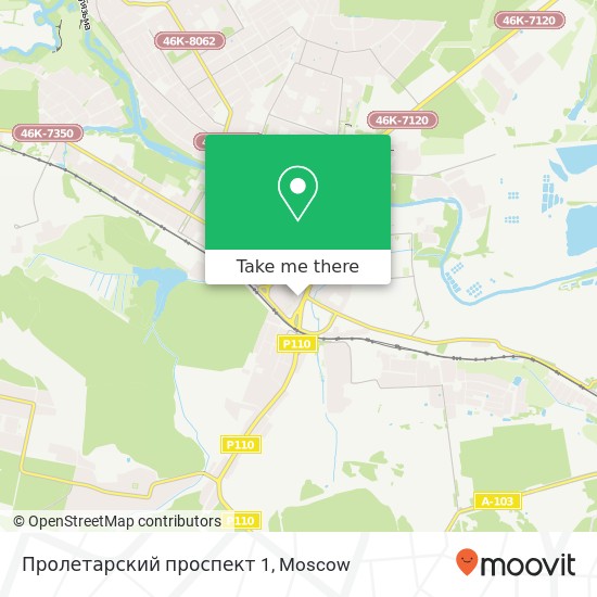 Пролетарский проспект 1 map