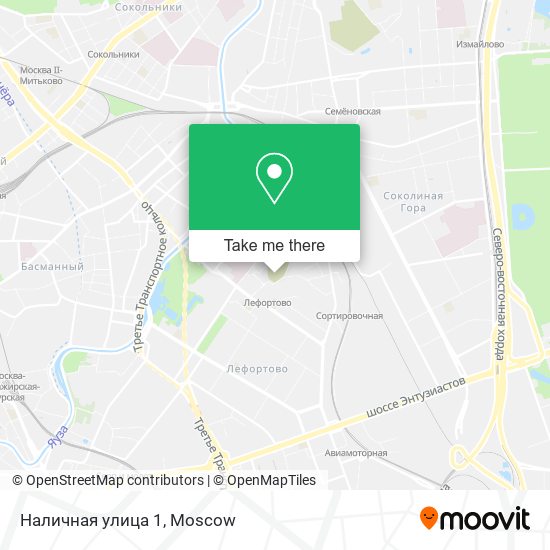 Наличная улица 1 map