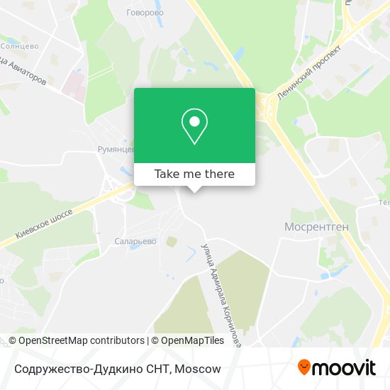 Содружество-Дудкино СНТ map
