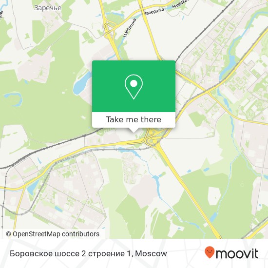 Боровское шоссе 2 строение 1 map