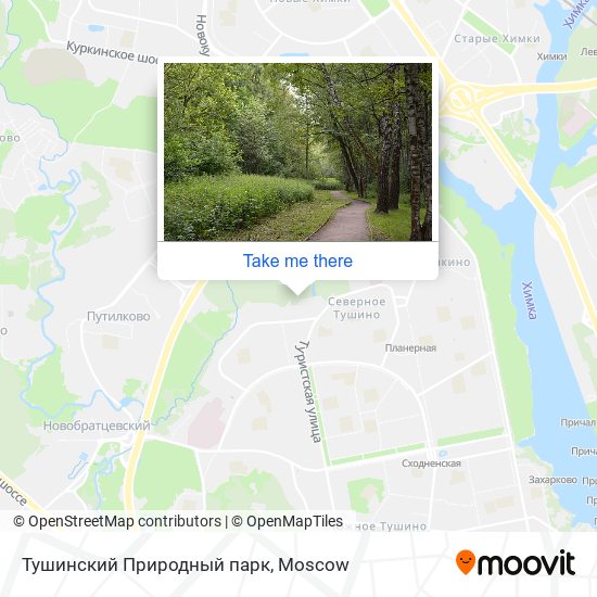 Тушинский Природный парк map