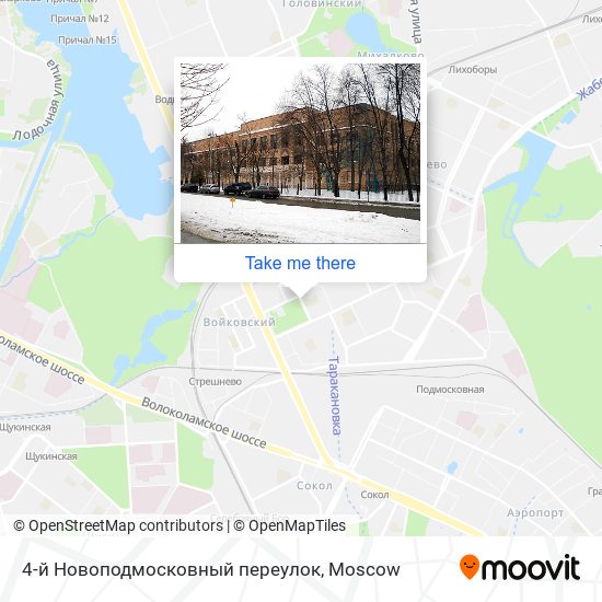 4-й Новоподмосковный переулок map