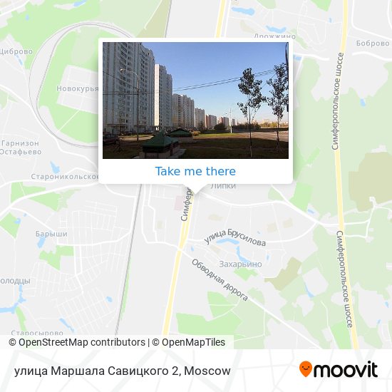 улица Маршала Савицкого 2 map