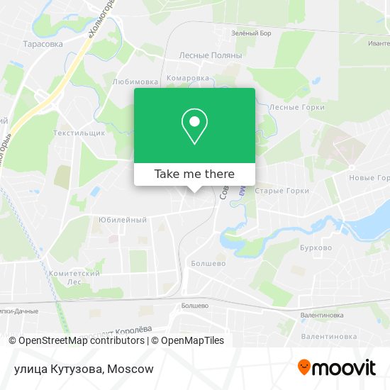 улица Кутузова map