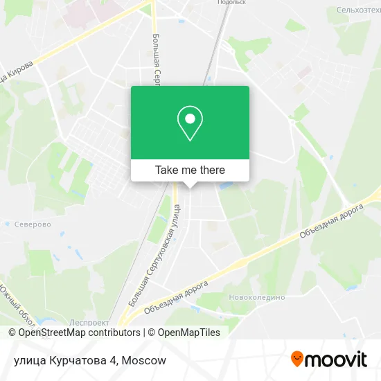 улица Курчатова 4 map