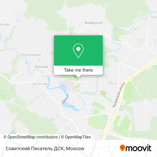 Советский Писатель ДСК map