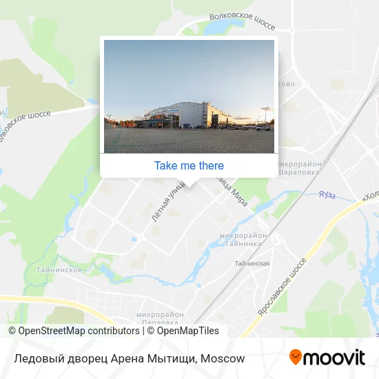 Ледовый дворец Арена Мытищи map