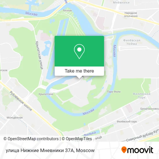 улица Нижние Мневники 37А map
