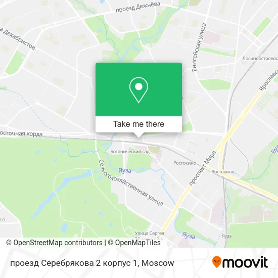 проезд Серебрякова 2 корпус 1 map
