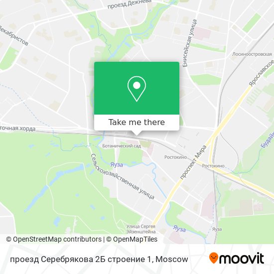 проезд Серебрякова 2Б строение 1 map