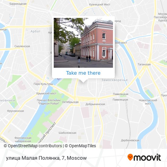 улица Малая Полянка, 7 map