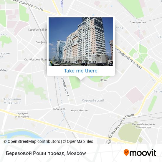 Березовой Рощи проезд map