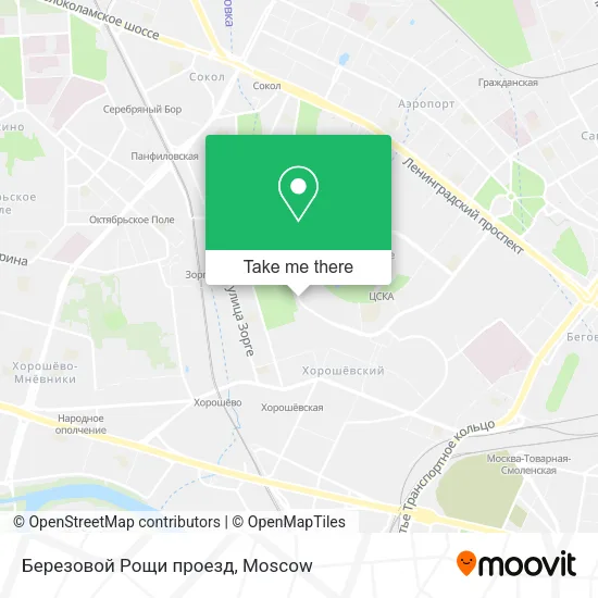 Березовой Рощи проезд map