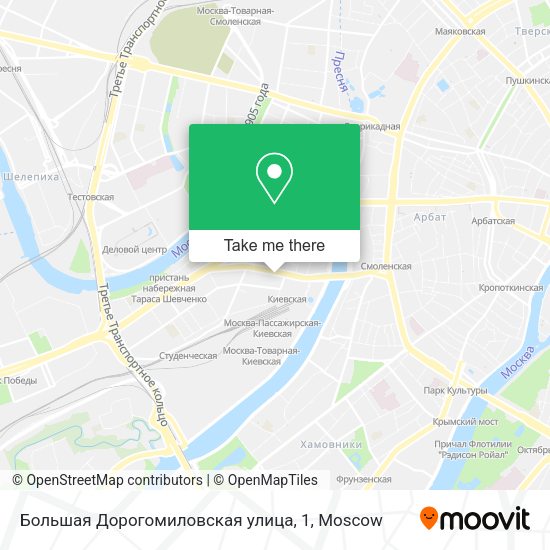 Большая Дорогомиловская улица, 1 map