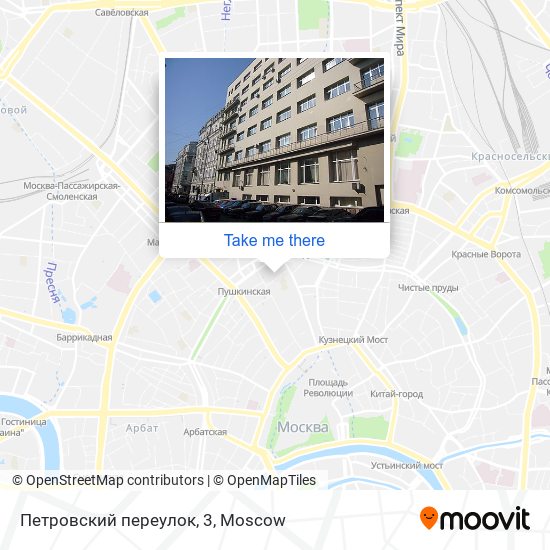 Петровский переулок, 3 map