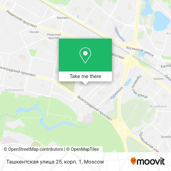 Ташкентская улица 25, корп. 1 map