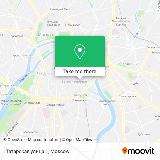 Татарская улица 1 map