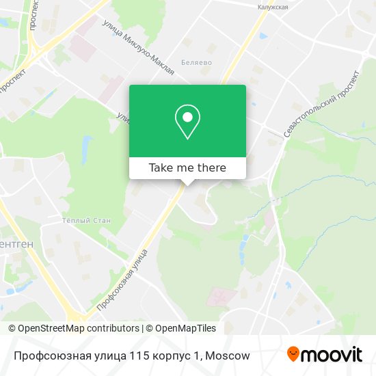 Профсоюзная улица 115 корпус 1 map