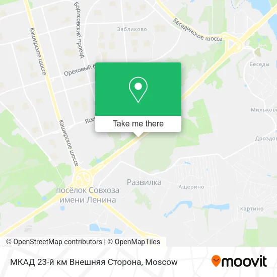 МКАД 23-й км Внешняя Сторона map