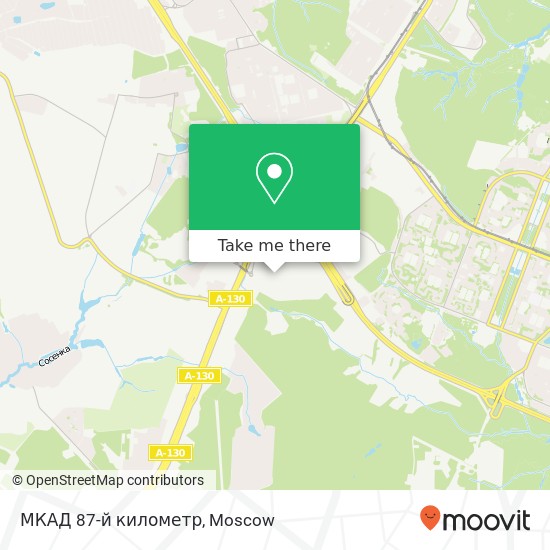 МКАД 87-й километр map