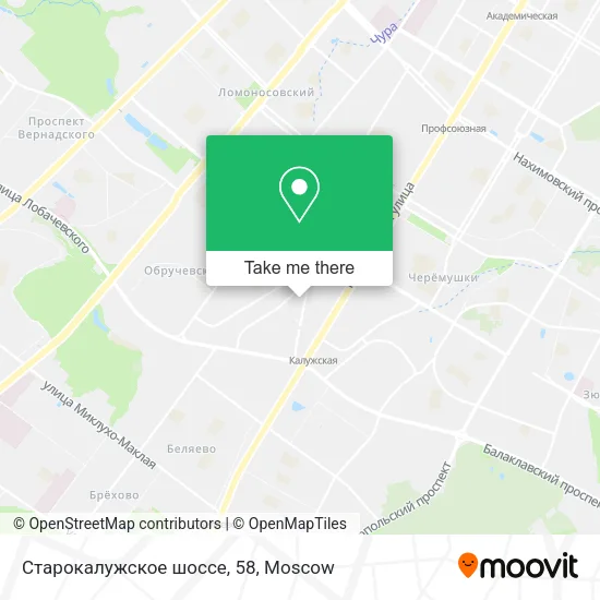 Старокалужское шоссе, 58 map