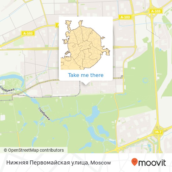 Нижняя Первомайская улица map