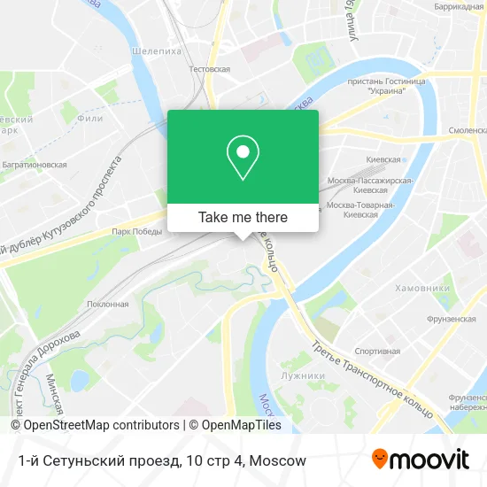 1-й Сетуньский проезд, 10 стр 4 map