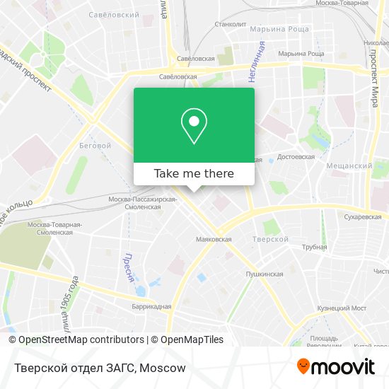 Тверской отдел ЗАГС map