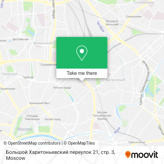 Большой Харитоньевский переулок 21, стр. 3 map