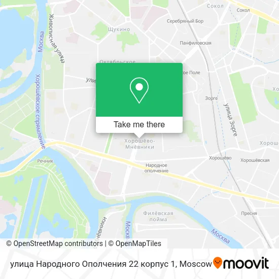 улица Народного Ополчения 22 корпус 1 map