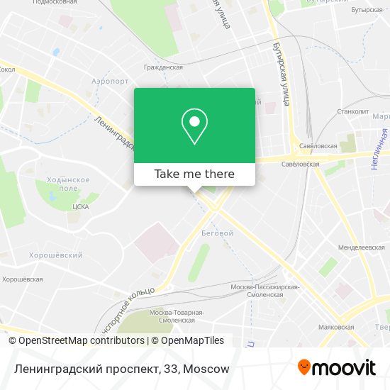 Ленинградский проспект, 33 map