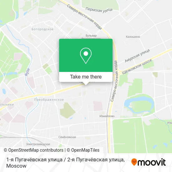 1-я Пугачёвская улица / 2-я Пугачёвская улица map