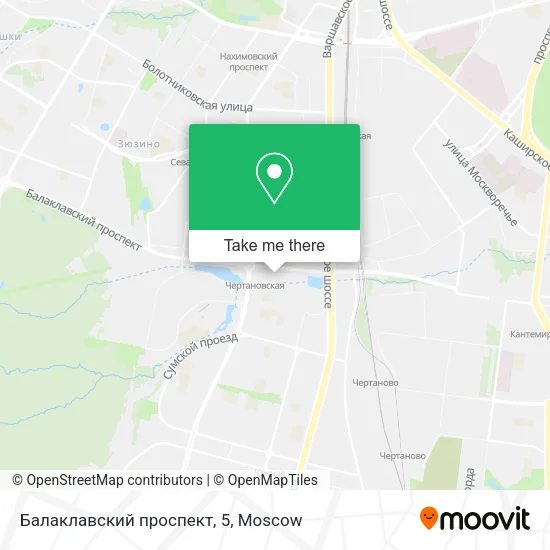 Балаклавский проспект, 5 map