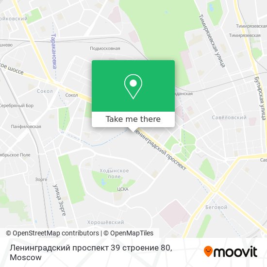 Ленинградский проспект 39 строение 80 map